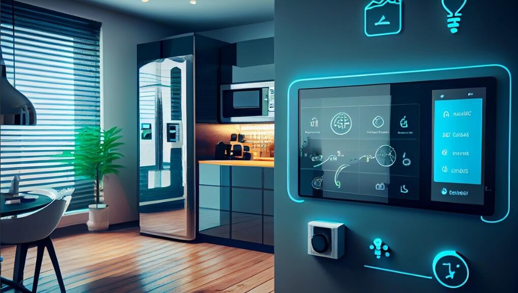 Illustration of Smart Home Automation In Sustainable Luxury Apartments