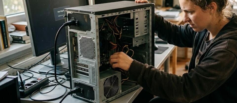 What to do if the power supply of a desktop computer is unstable?