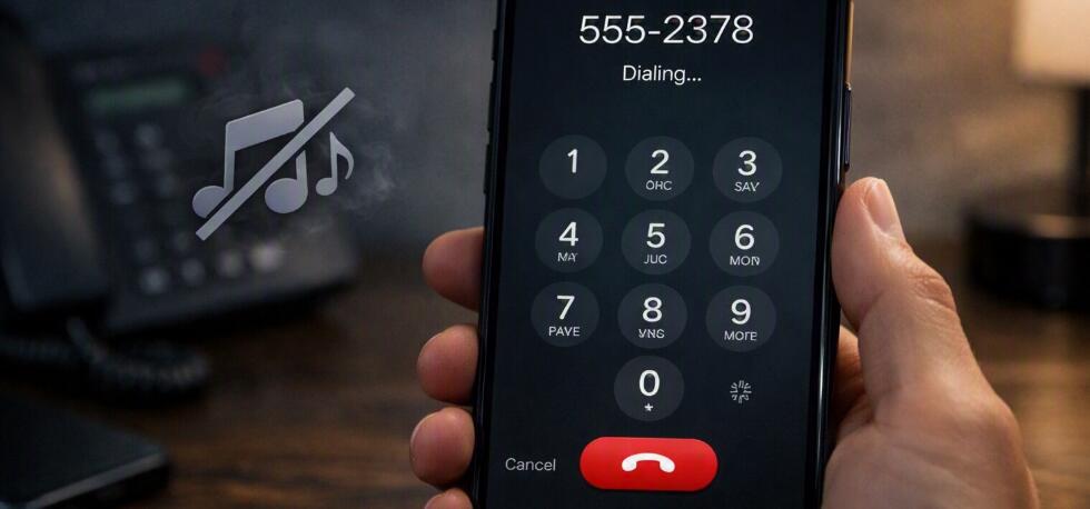 Why is there no dial tone after dialing on my phone?