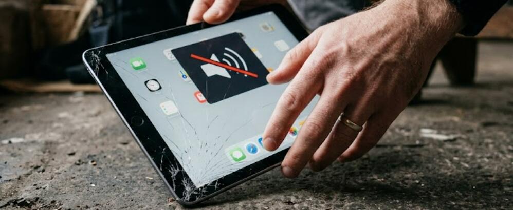 How to fix a tablet speaker stop working after being dropped?