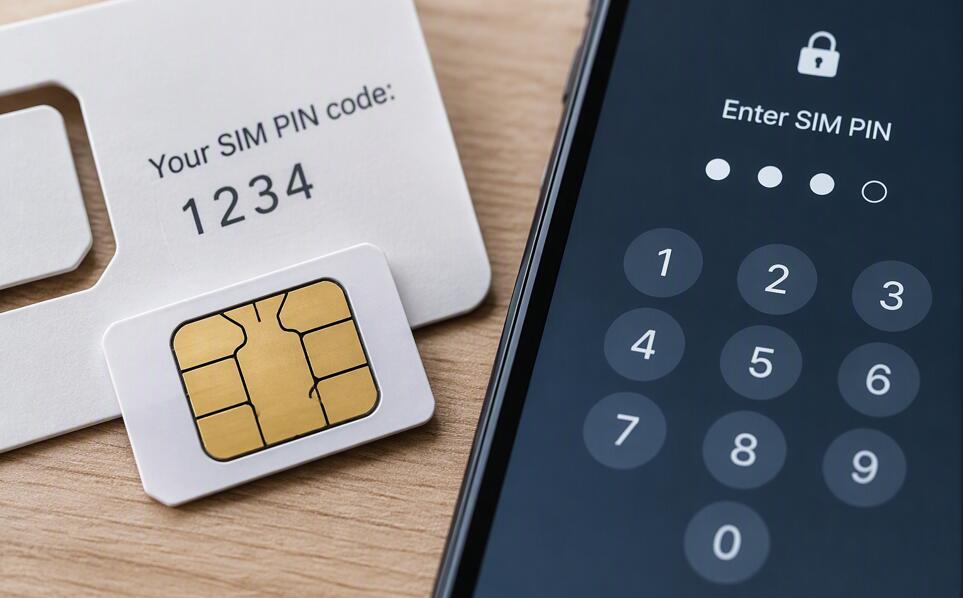 What is a PIN code on a SIM card?