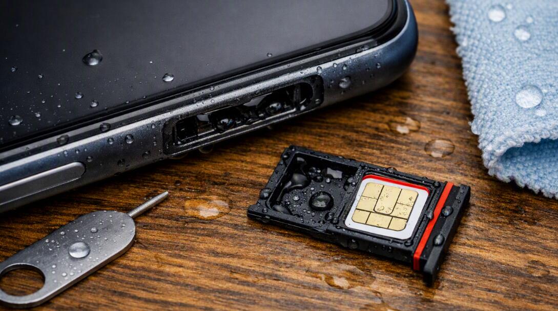 What to do if water gets into your SIM card slot?