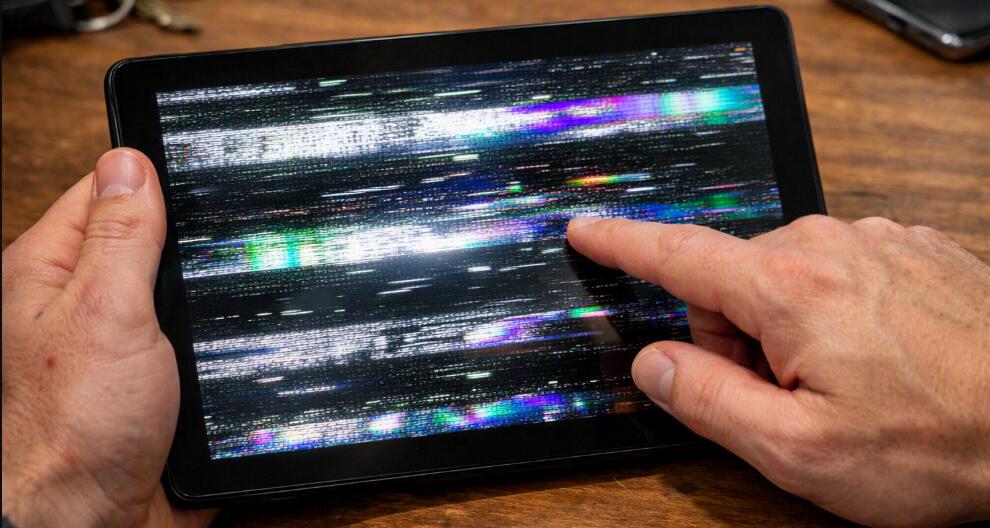 What to do if the screen keeps flickering after dropped my tablet?