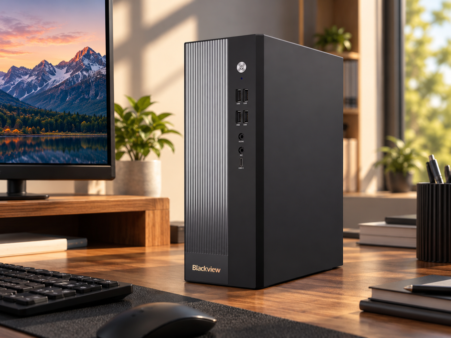 Blackview NEX60 Small PC Intel® Core™ 5 Processor 210H 16GB DDR4 512GB M.2 SSD WiFi 6 Windows 11 Pro Small Desktop PC