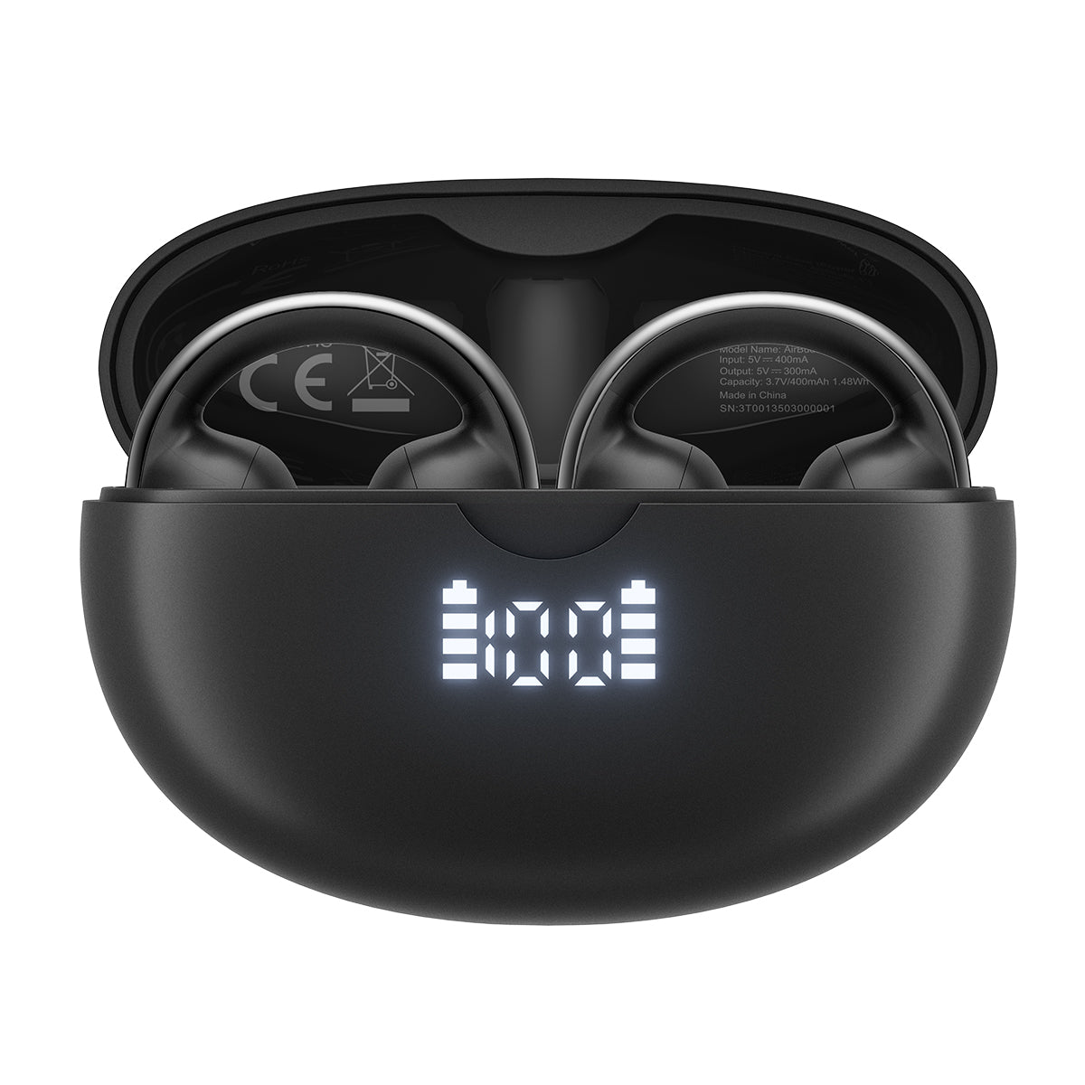 Blackview AirBuds 13 IPX7 Waterproof Smart Noise Reduction Bluetooth 5.4 Clip-on OWS Earbuds