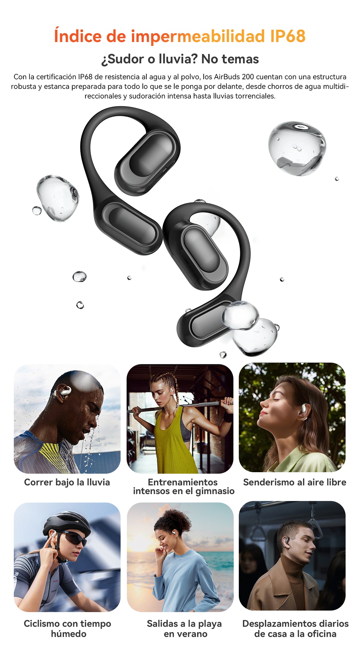 Blackview Airbuds 200 IP68 a prueba de agua auriculares TWS de oído abierto