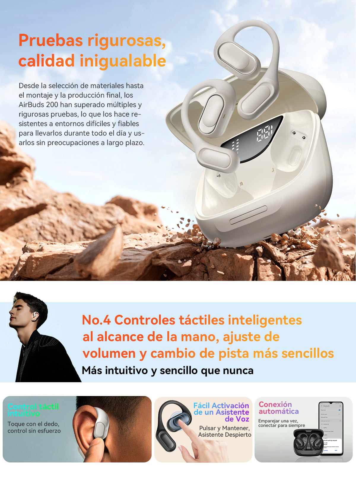 Blackview Airbuds 200 IP68 a prueba de agua auriculares TWS de oído abierto