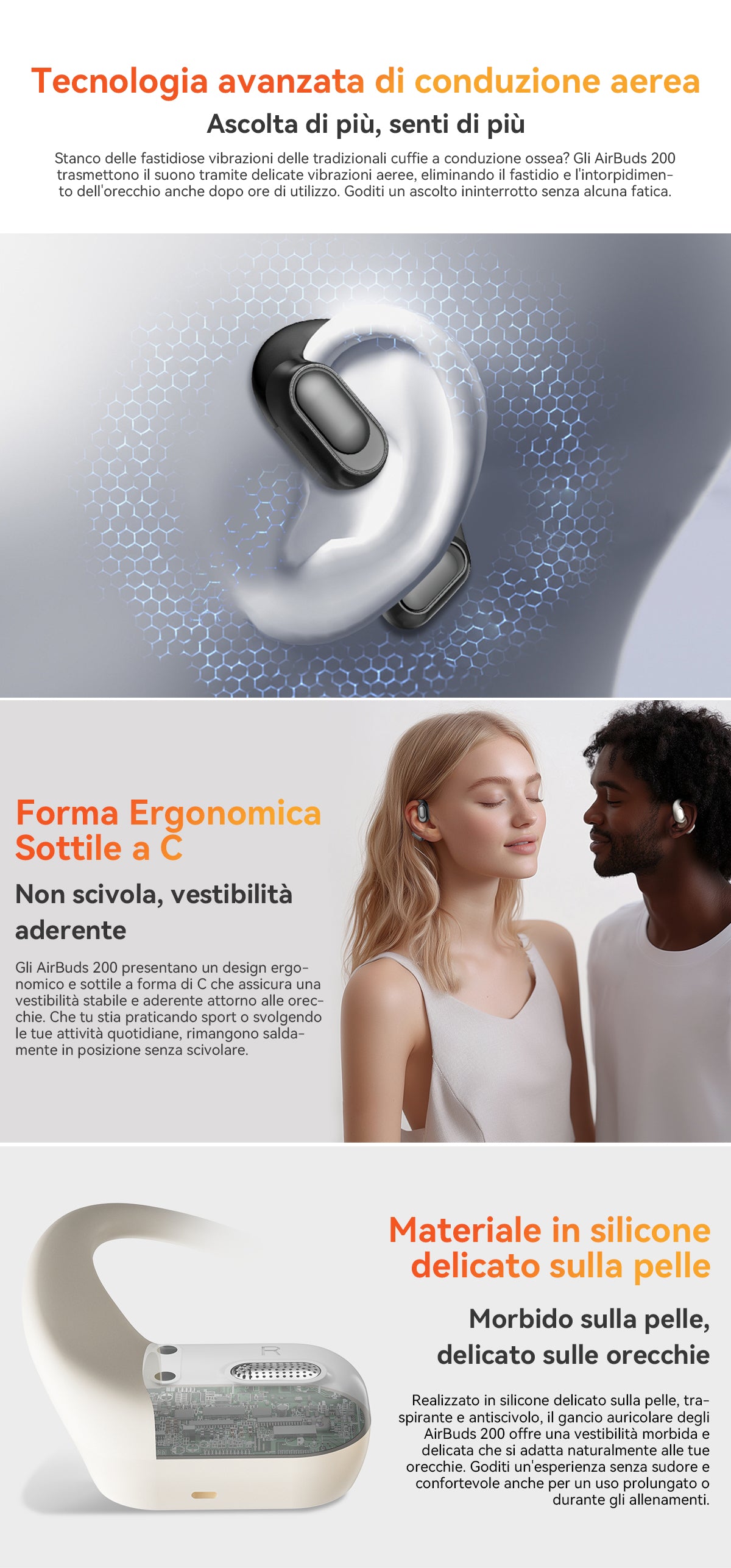 Blackview Airbuds 200 IP68 auricolari TWS impermeabili a orecchio aperto