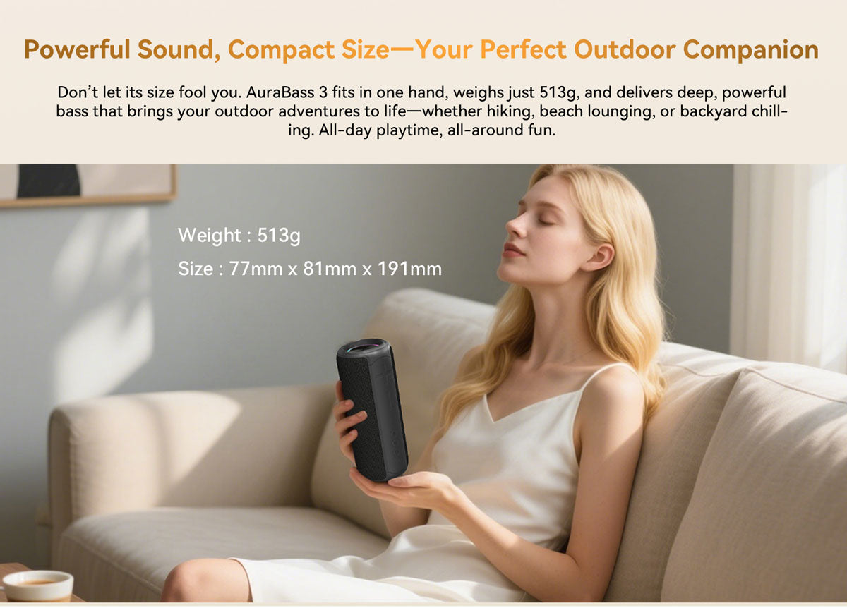 Blackview AuraBass 3 Bluetooth-Lautsprecher