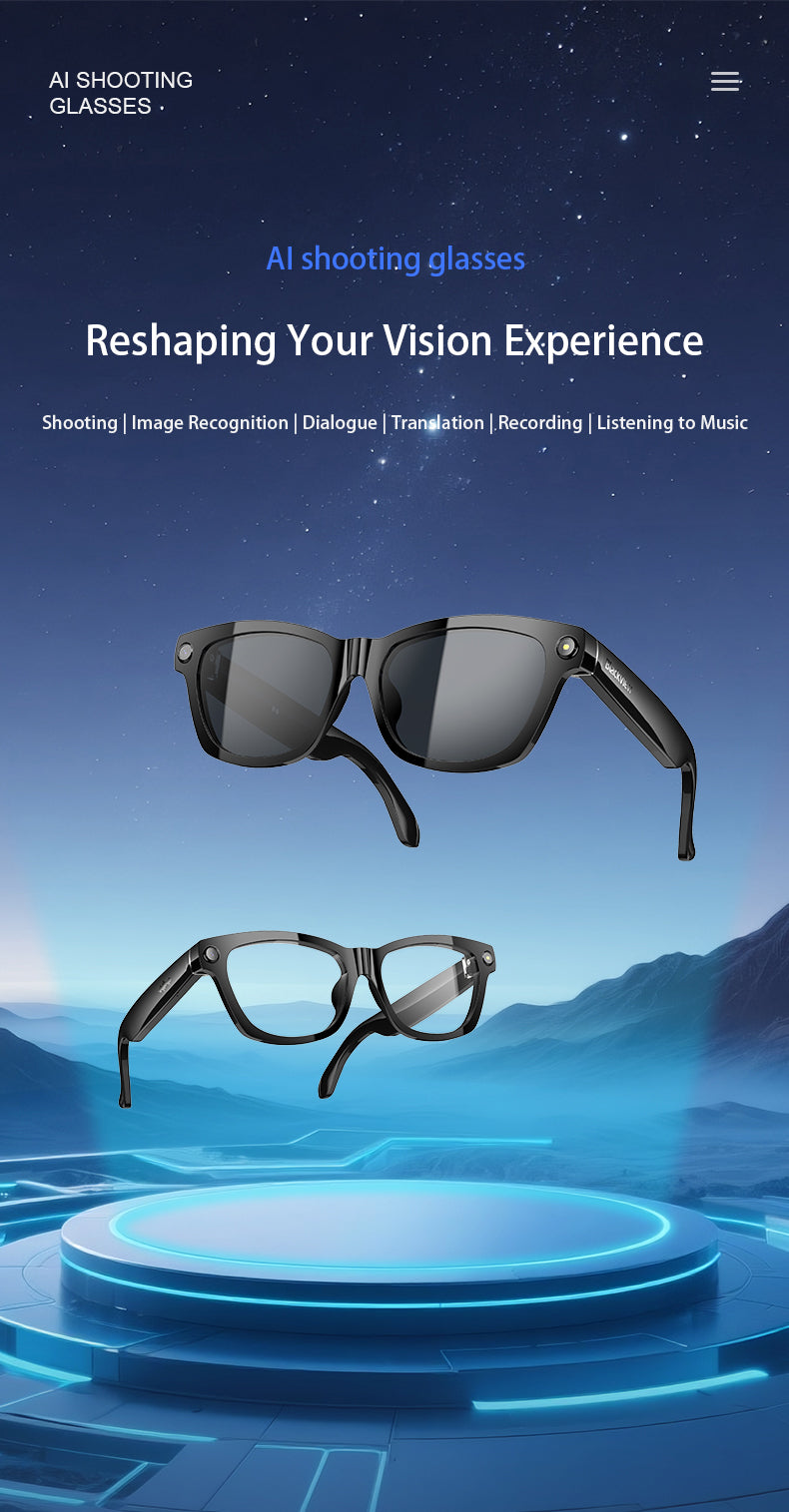 Blackview BV100 AI Smart Glasses