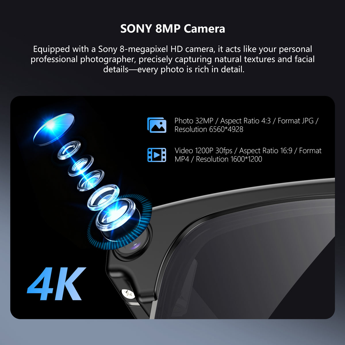 Blackview BV200 AI Shooting Glasses
