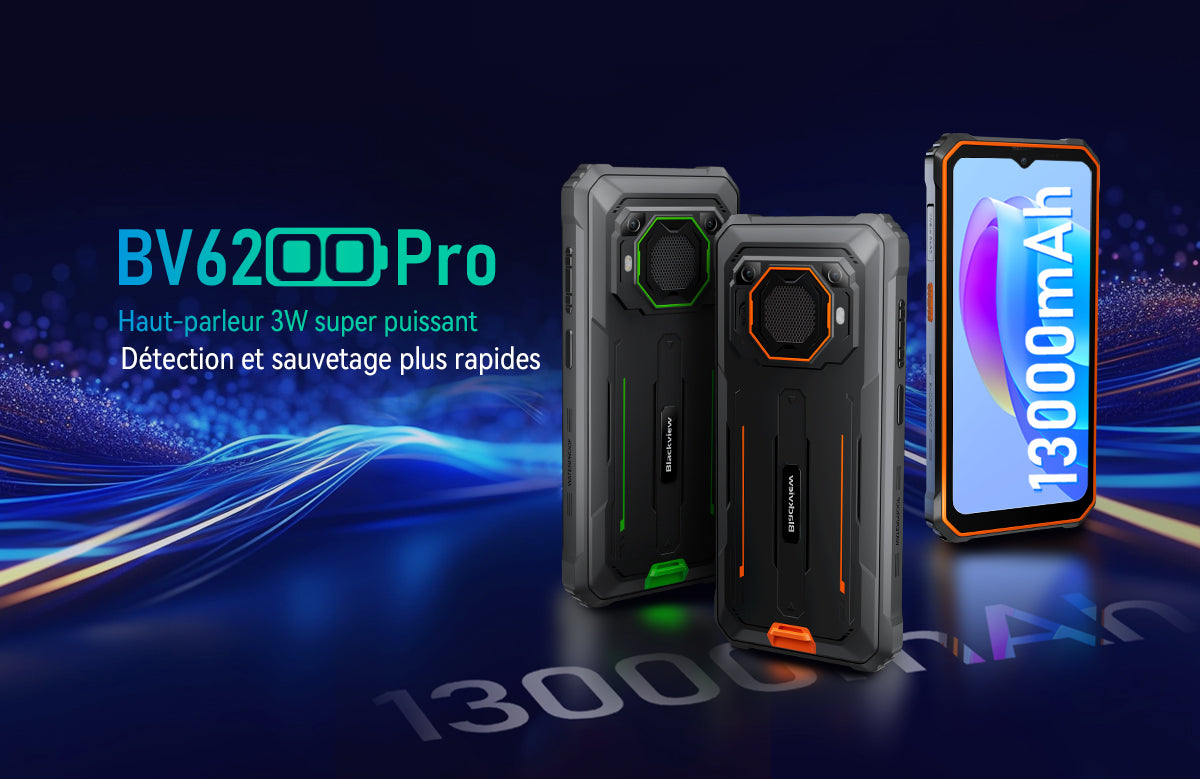 Téléphone robuste Blackview BV6200 Pro avec haut-parleur puissant