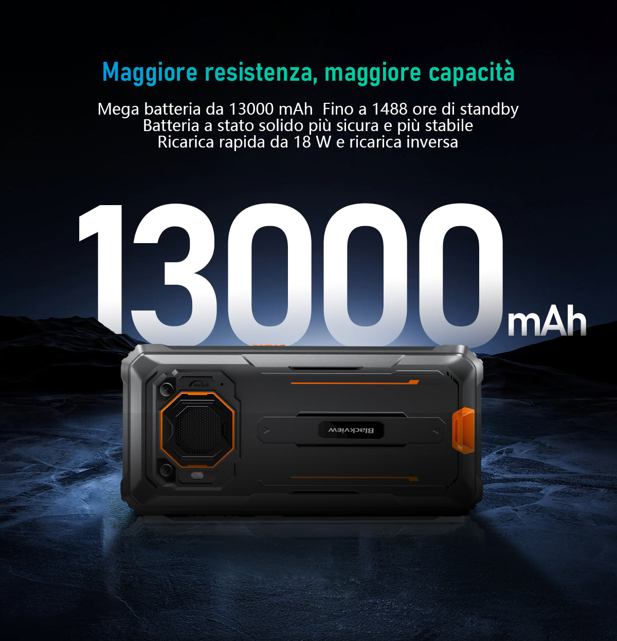 Telefono Rugged Blackview BV6200 Pro con Altoparlante Potente