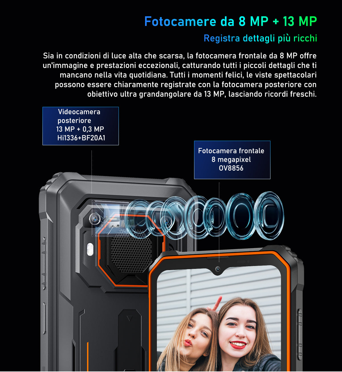 Telefono Rugged Blackview BV6200 Pro con Altoparlante Potente