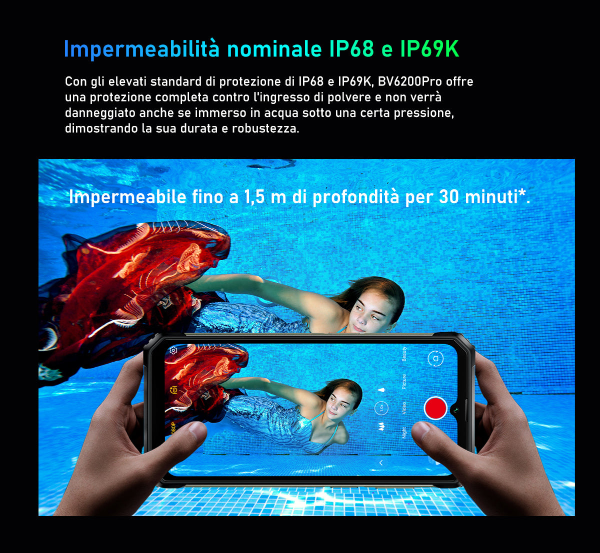 Telefono Rugged Blackview BV6200 Pro con Altoparlante Potente