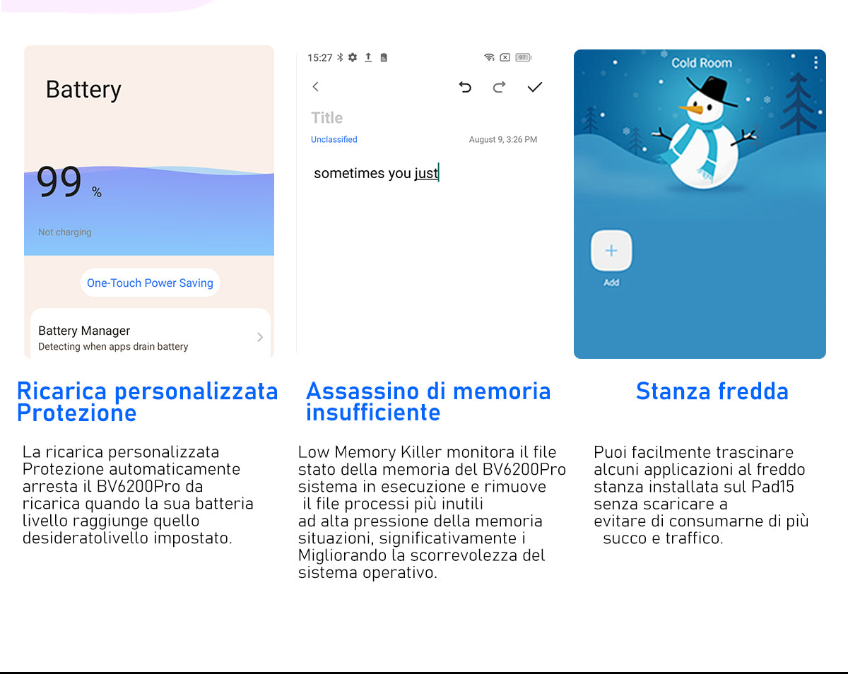 Telefono Rugged Blackview BV6200 Pro con Altoparlante Potente