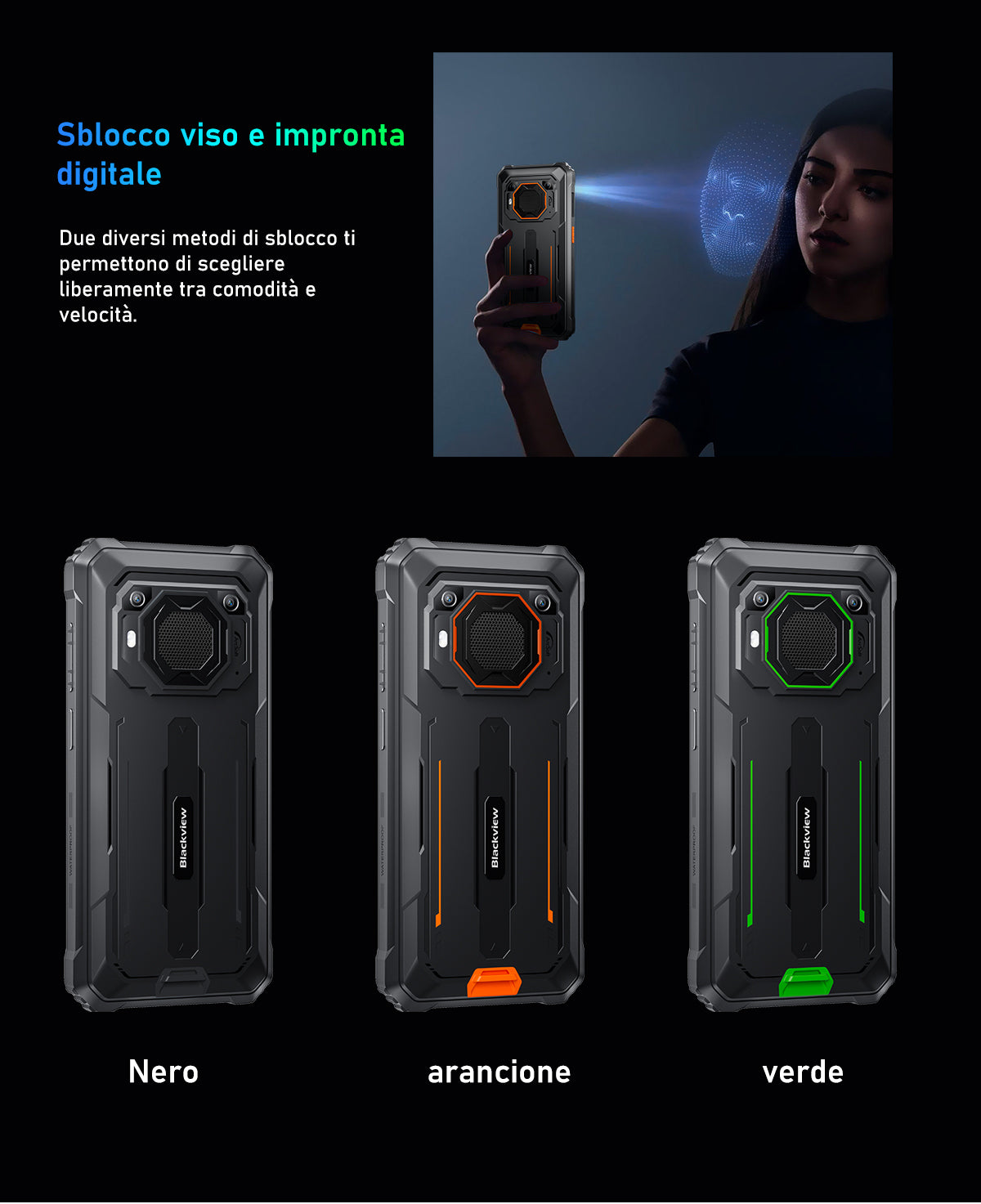 Telefono Rugged Blackview BV6200 Pro con Altoparlante Potente
