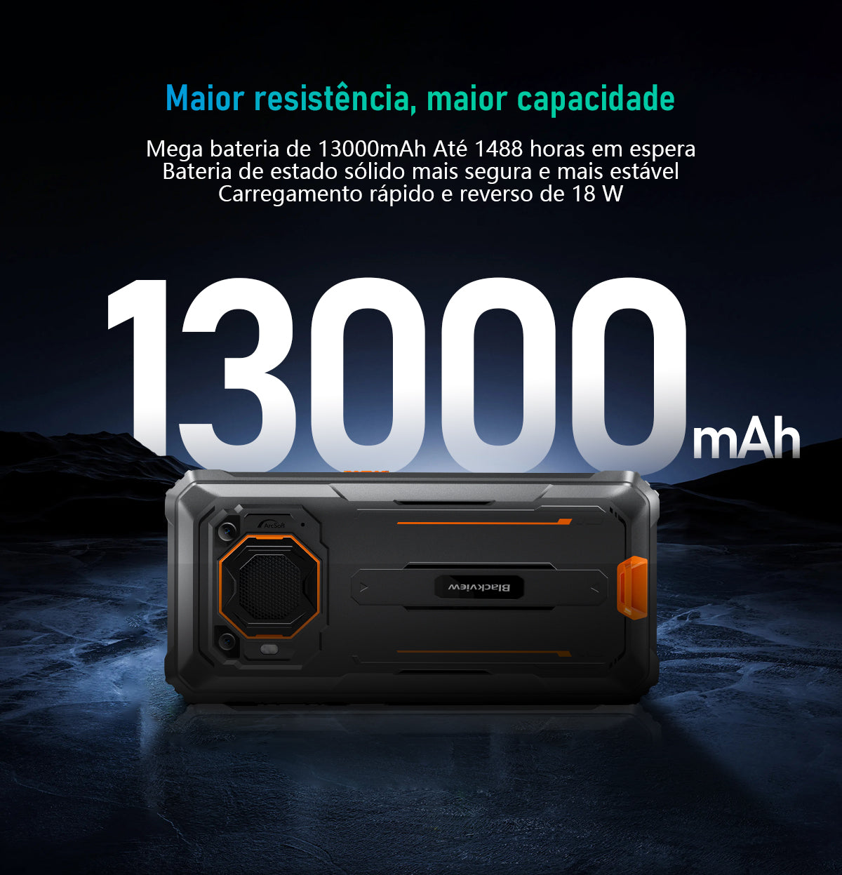 Telemóvel Rugged Blackview BV6200 Pro com Alto-Falante