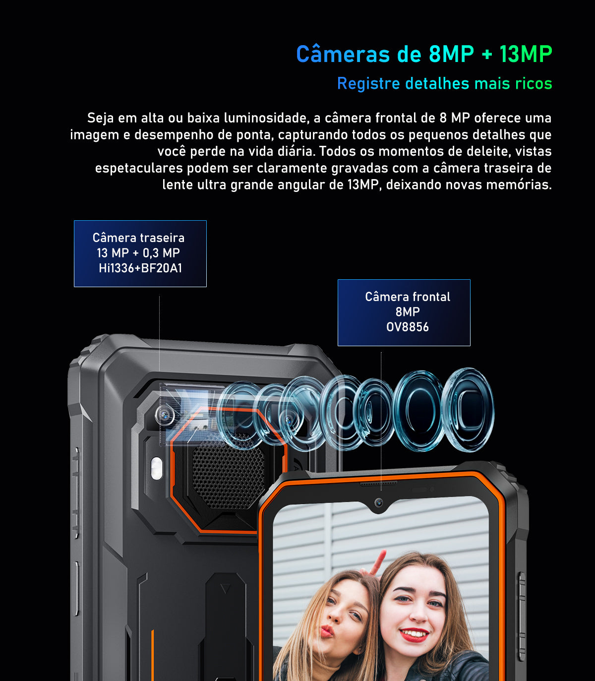 Telemóvel Rugged Blackview BV6200 Pro com Alto-Falante