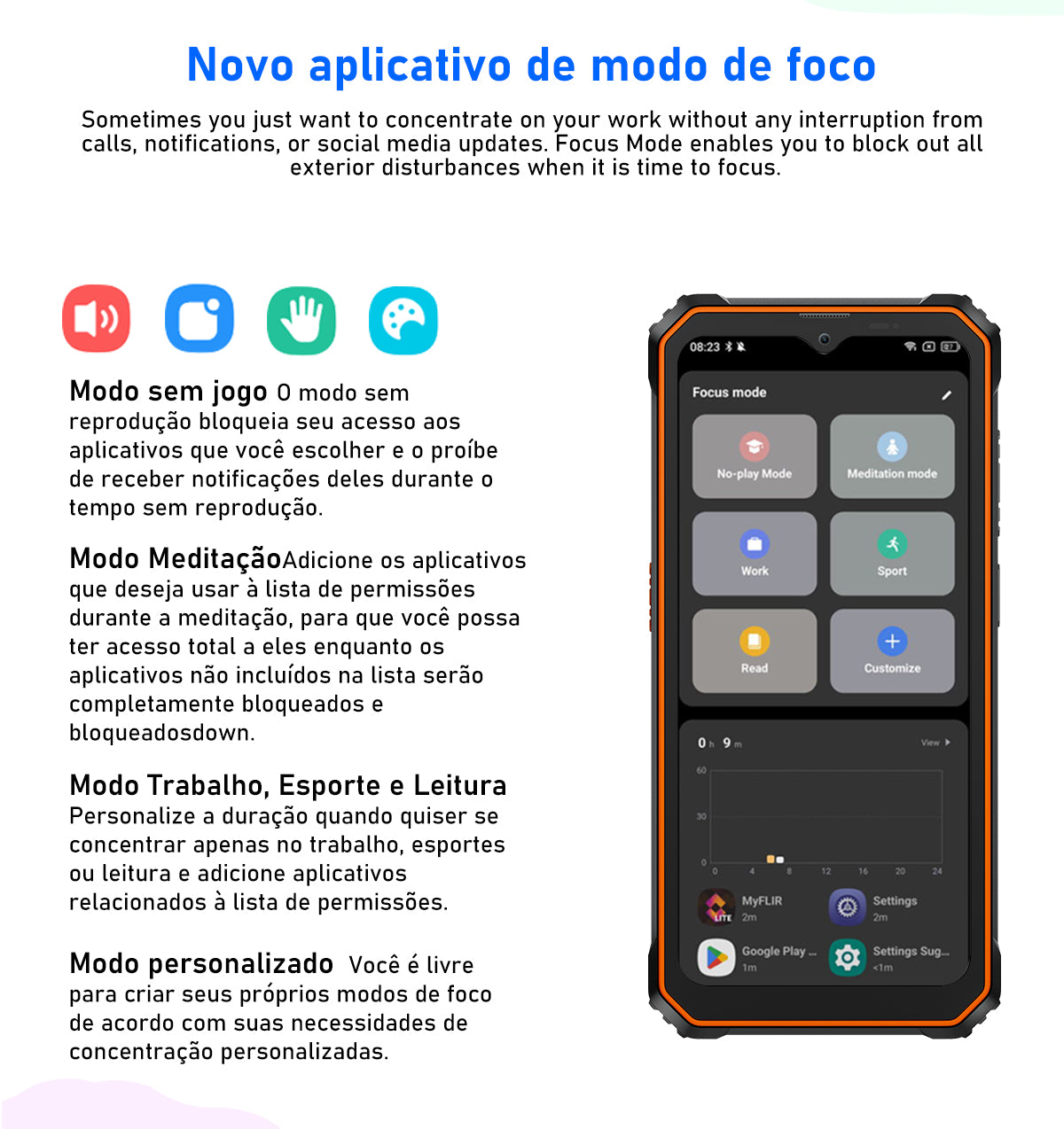 Telemóvel Rugged Blackview BV6200 Pro com Alto-Falante