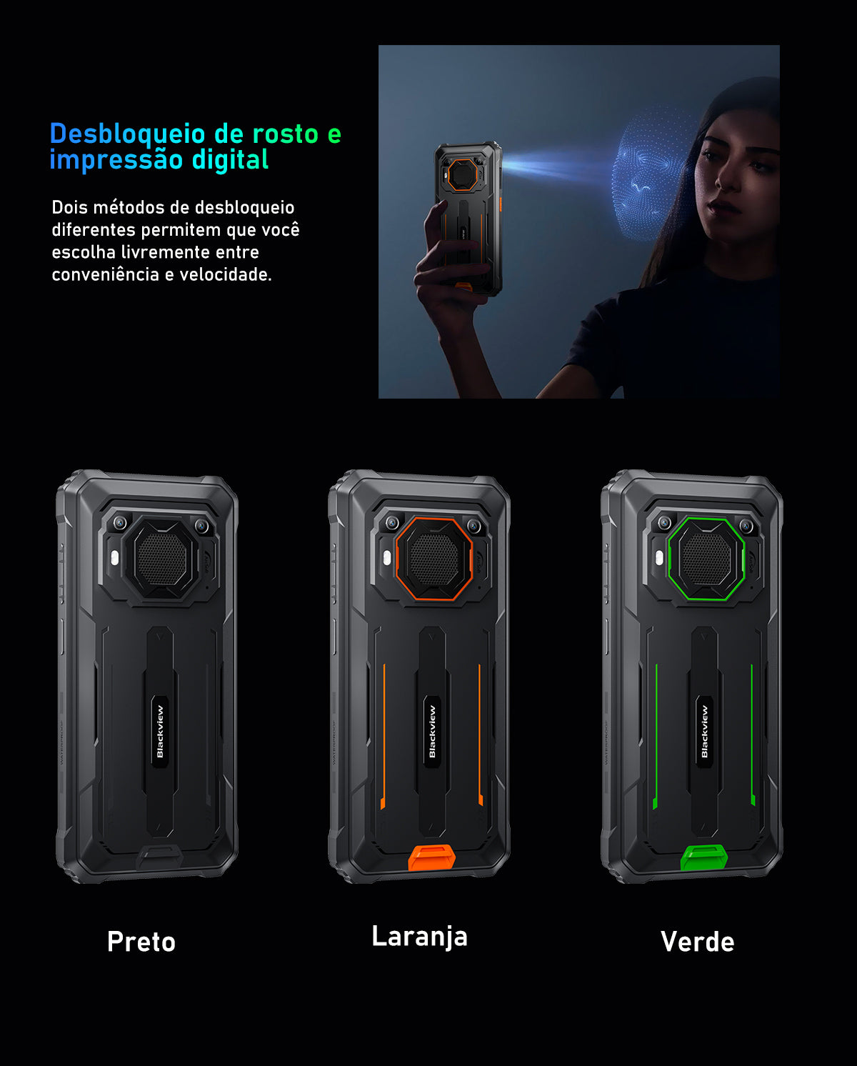 Telemóvel Rugged Blackview BV6200 Pro com Alto-Falante