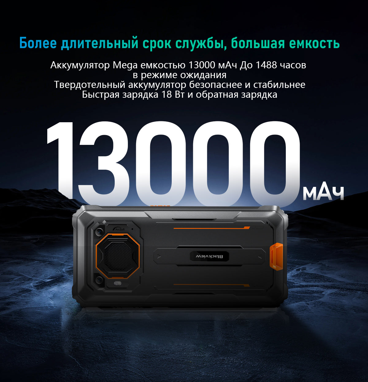 Blackview BV6200 Pro Громкий Динамик Устойчивый Телефон