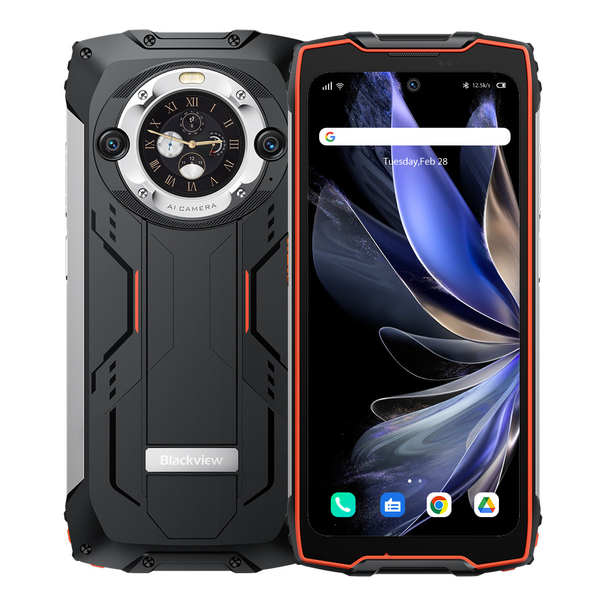 BlackviewBV9300Pro8/12GB+256GB6.7-InchMain&1.3-inchRoundSecondaryDisplayBuilt-in100LMFlashlight15080mAh4GRuggedizedPhone