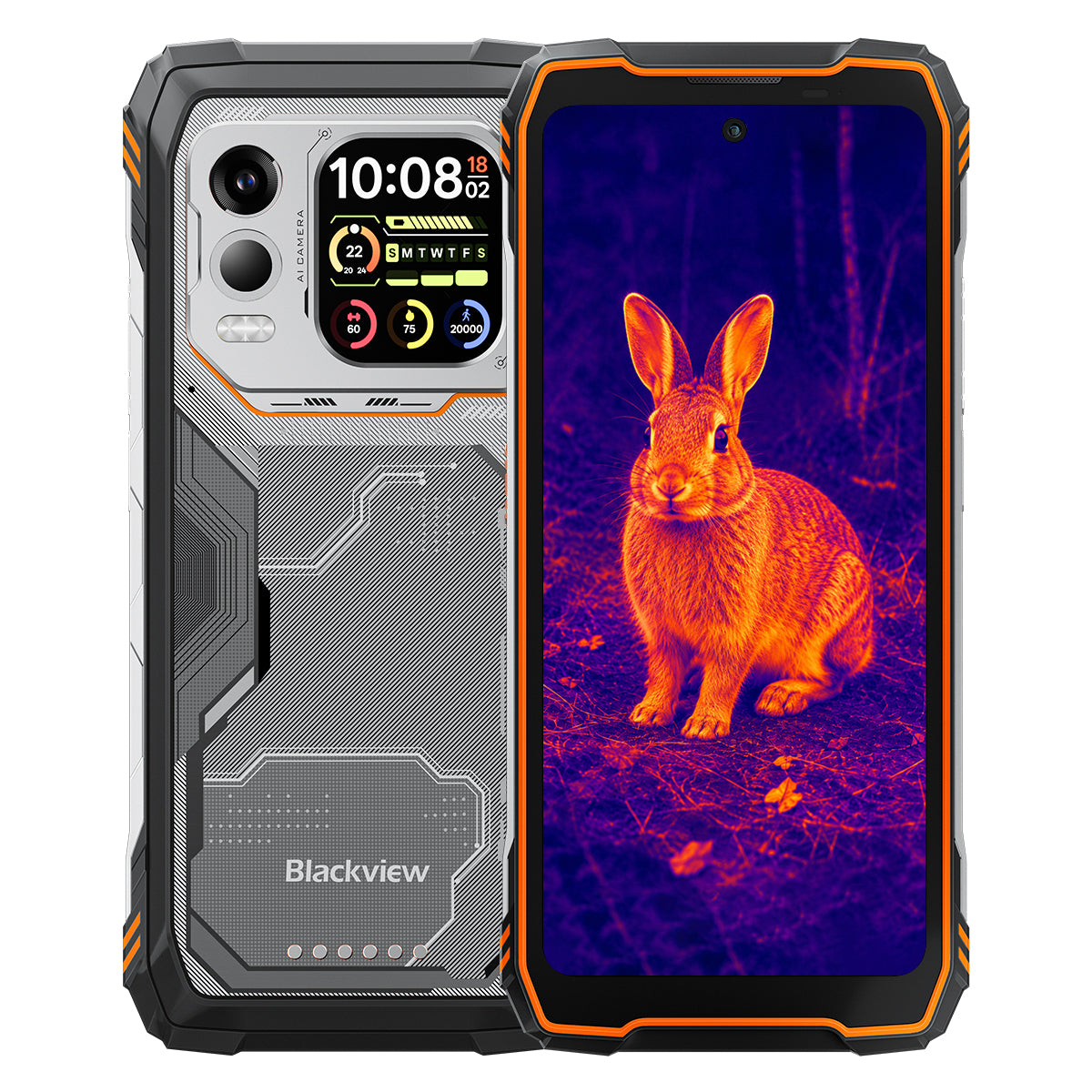 Blackview XPLORE 1 Pro 5G Termiczny Telefon Wytrzymały z 6.78" 120Hz Głównym i 2.01" Drugorzędnym Wyświetlaczem 20000mAh 170LM Latarka