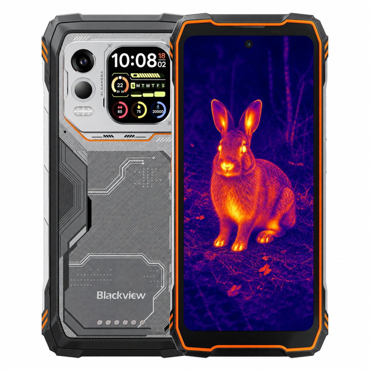 Blackview XPLORE 1 Pro 5G Hőképes strapabíró telefon 6,78" 120Hz fő és 2,01" másodlagos kijelzővel 20000mAh 170LM zseblámpa
