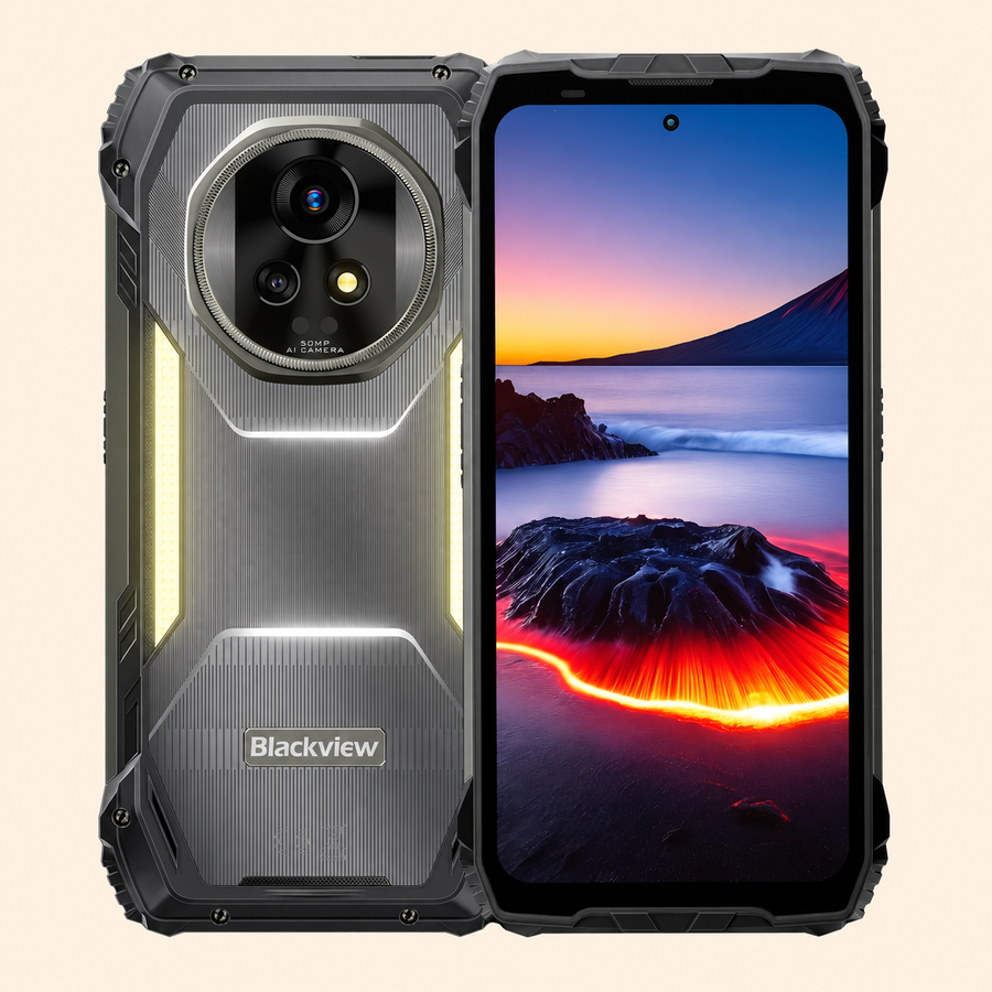 Blackview XPLORE 2 Projector 5G AI Rugged Phone with 6.73" 3.2K AMOLED Display Dimensity 8300 20000mAh & Built-in Camping Light