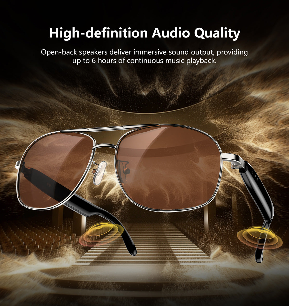 Blackview D1 Pro IP54 방수 야외용 스타일리시 스마트 UV 안경
