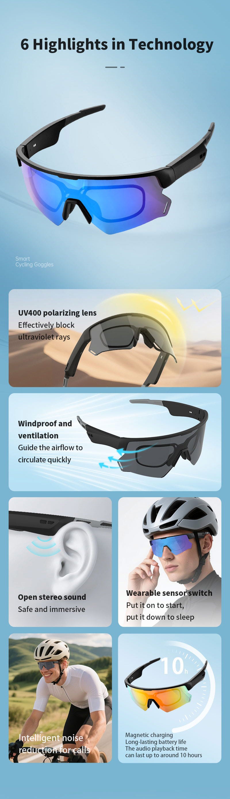 Blackview D2 Outdoor Smart UV Glasses