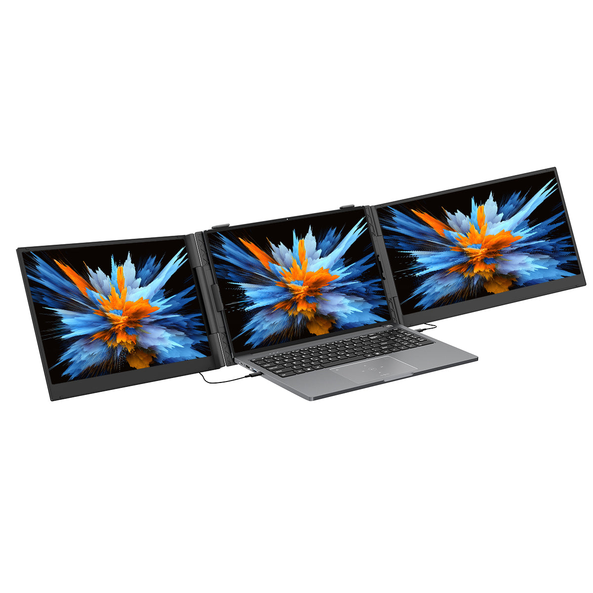 Blackview DCM6 14-tommer dobbelt skærm bærbar laptop skærmforlænger med højttaler