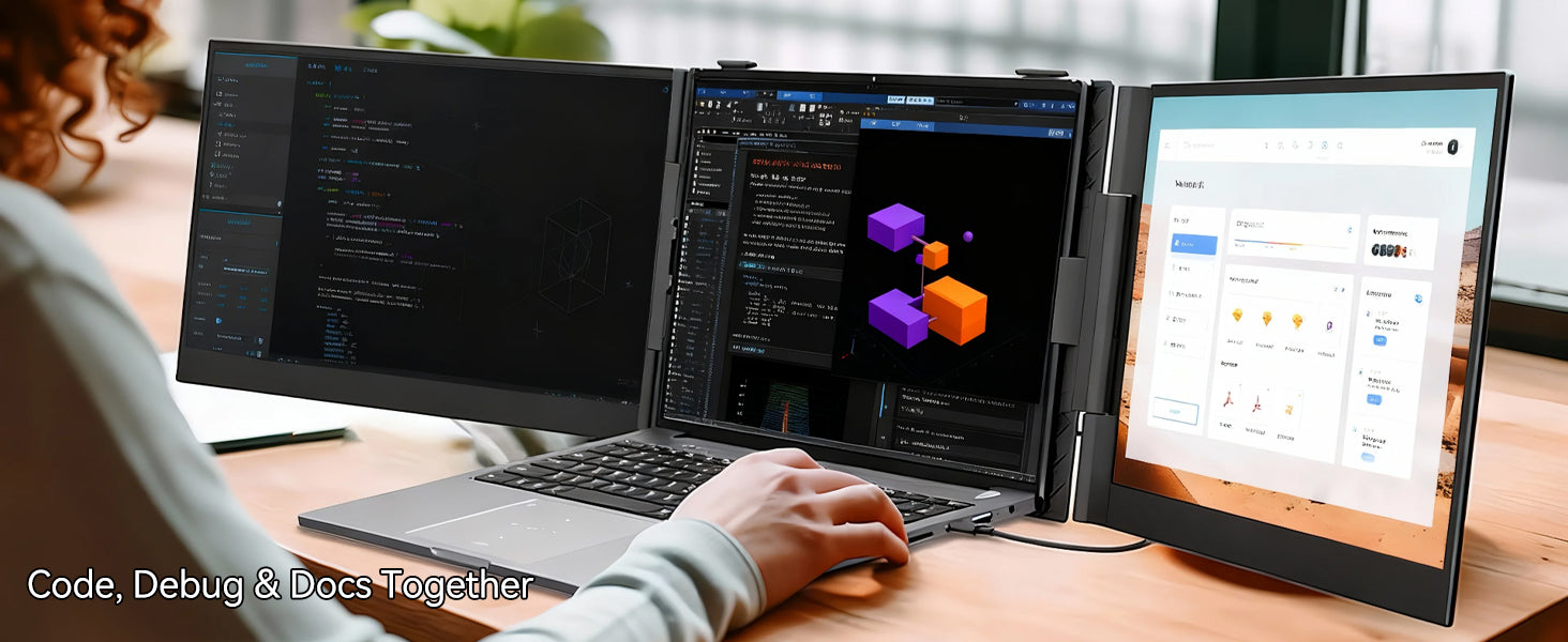 Blackview DCM6 Pro 14 tuuman kaksoisnäyttö kannettava tietokoneen näytön laajennin