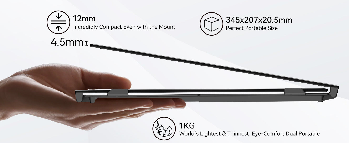 Blackview DCM6 Pro 14 tuuman kaksoisnäyttö kannettava tietokoneen näytön laajennin