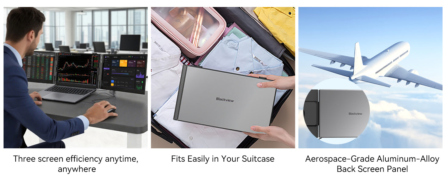 Blackview DCM6 Pro 14 tuuman kaksoisnäyttö kannettava tietokoneen näytön laajennin