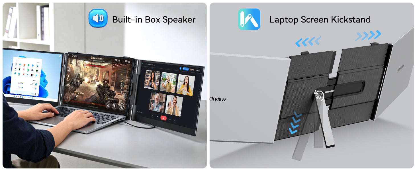 Blackview DCM6 Pro 14 tuuman kaksoisnäyttö kannettava tietokoneen näytön laajennin