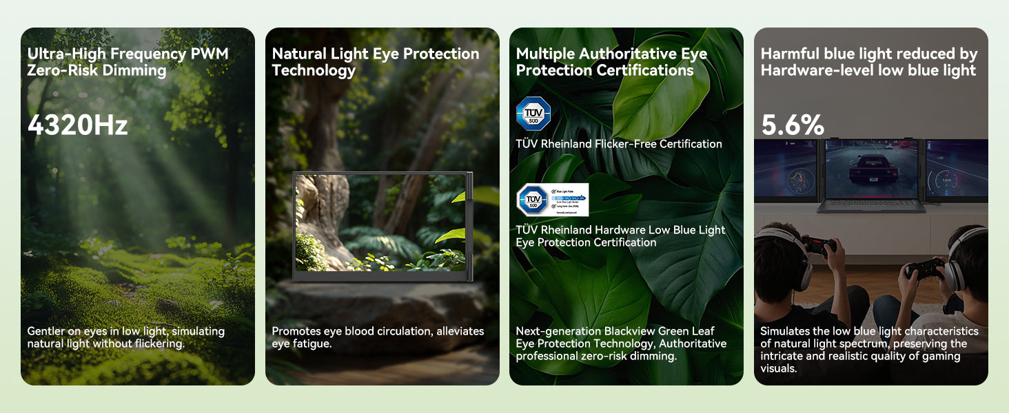 Blackview DCM8 Pro 15,6 tuuman kaksinäyttöinen kannettava näytön laajennin