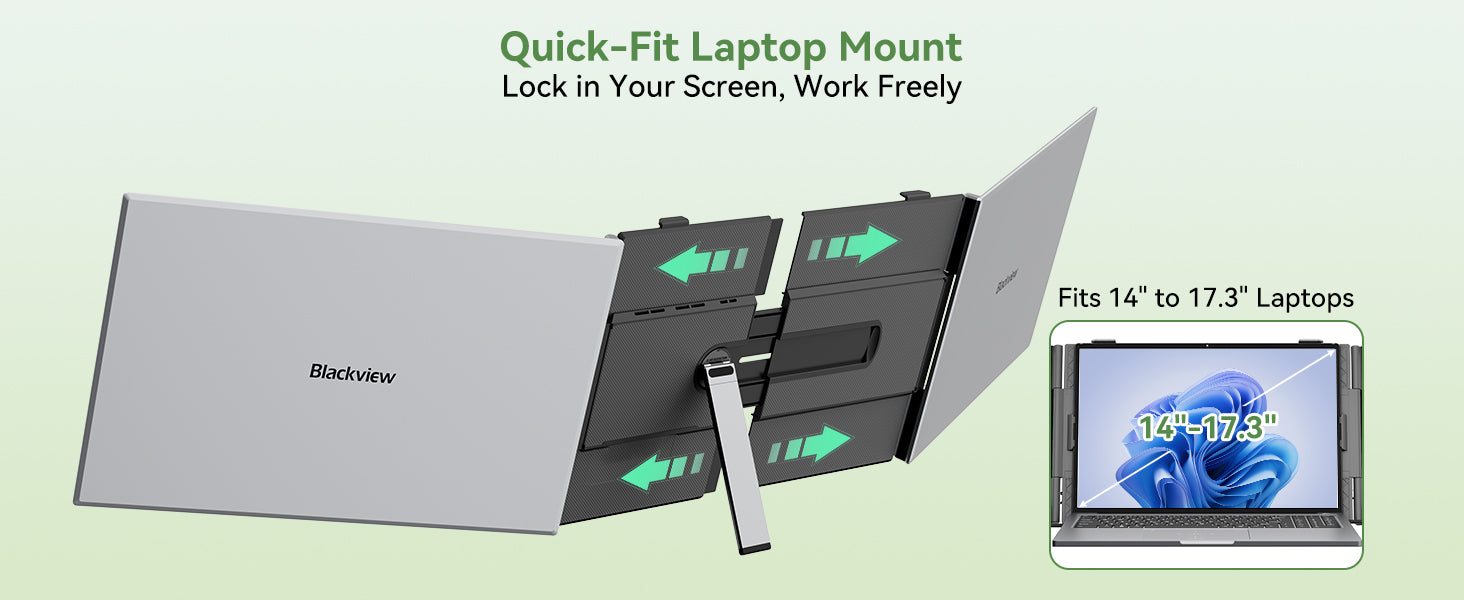 Blackview DCM8 Pro 15.6-inch Dual Monitor Portable Laptop Screen Extender
