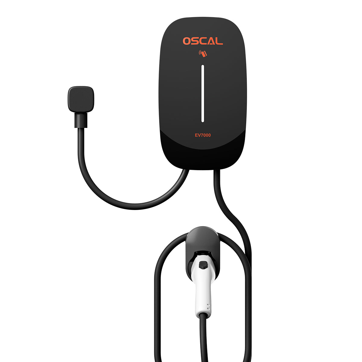 Chargeur mural intelligent Oscal EV7000 7kW pour VE avec accès par carte RFID et contrôle via application