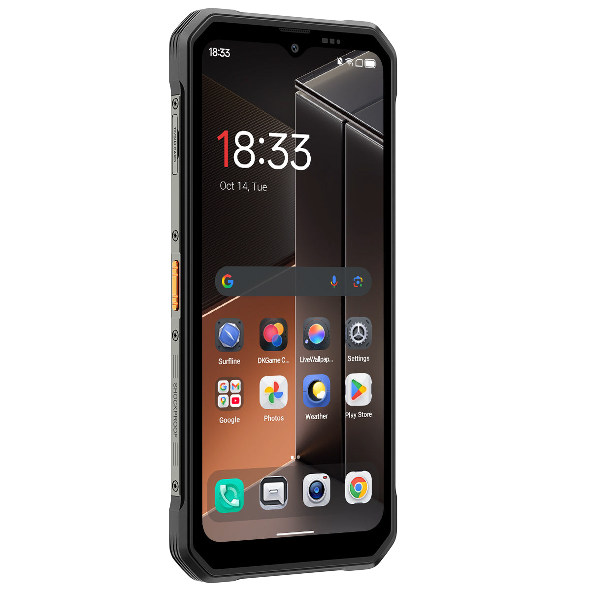 Blackview FORT 100 Téléphone robuste 4G ultra-fin 6,56 pouces MediaTek Helio G81 Octa-core 5000mAh Appareil photo 16MP+13MP