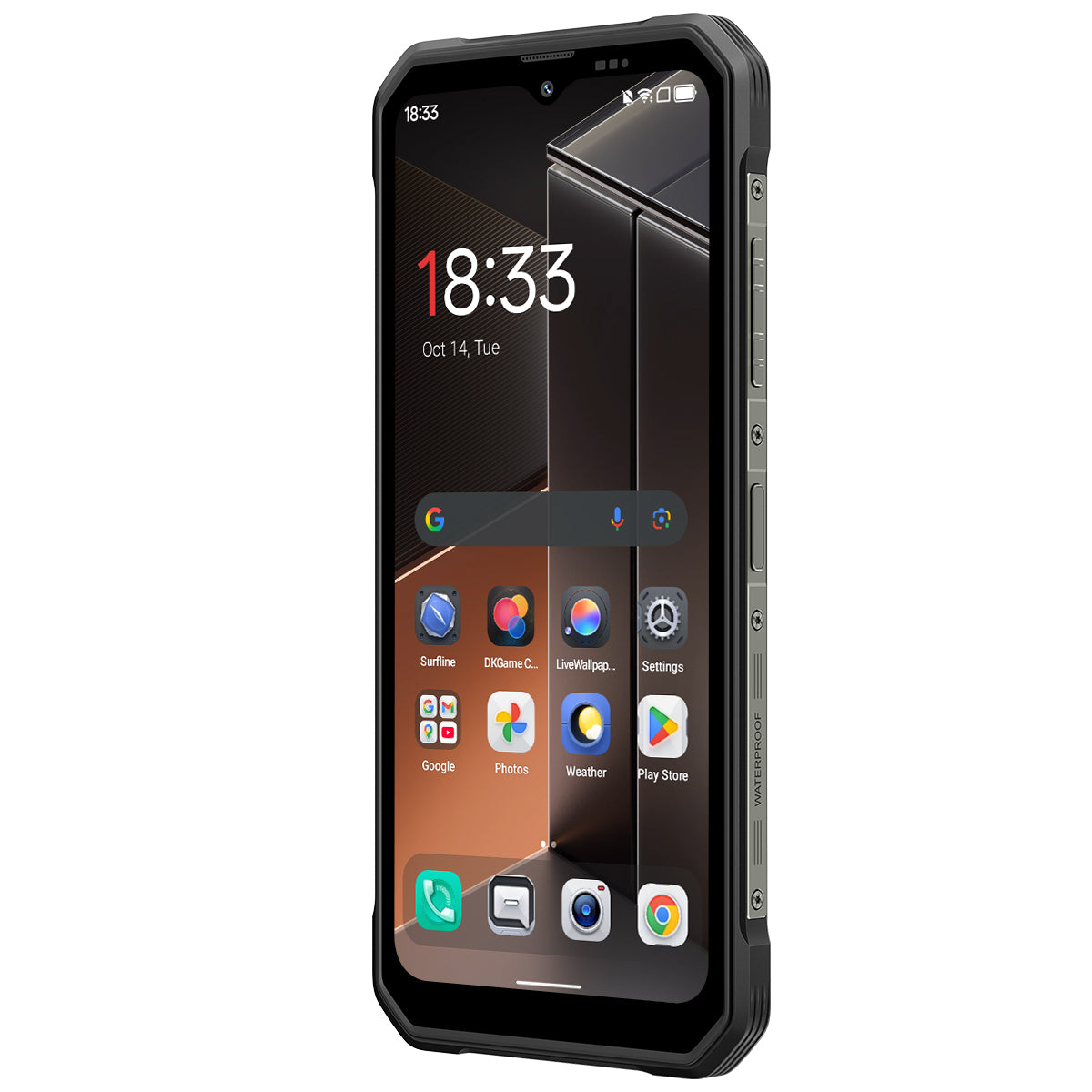 Blackview FORT 100 Téléphone robuste 4G ultra-fin 6,56 pouces MediaTek Helio G81 Octa-core 5000mAh Appareil photo 16MP+13MP