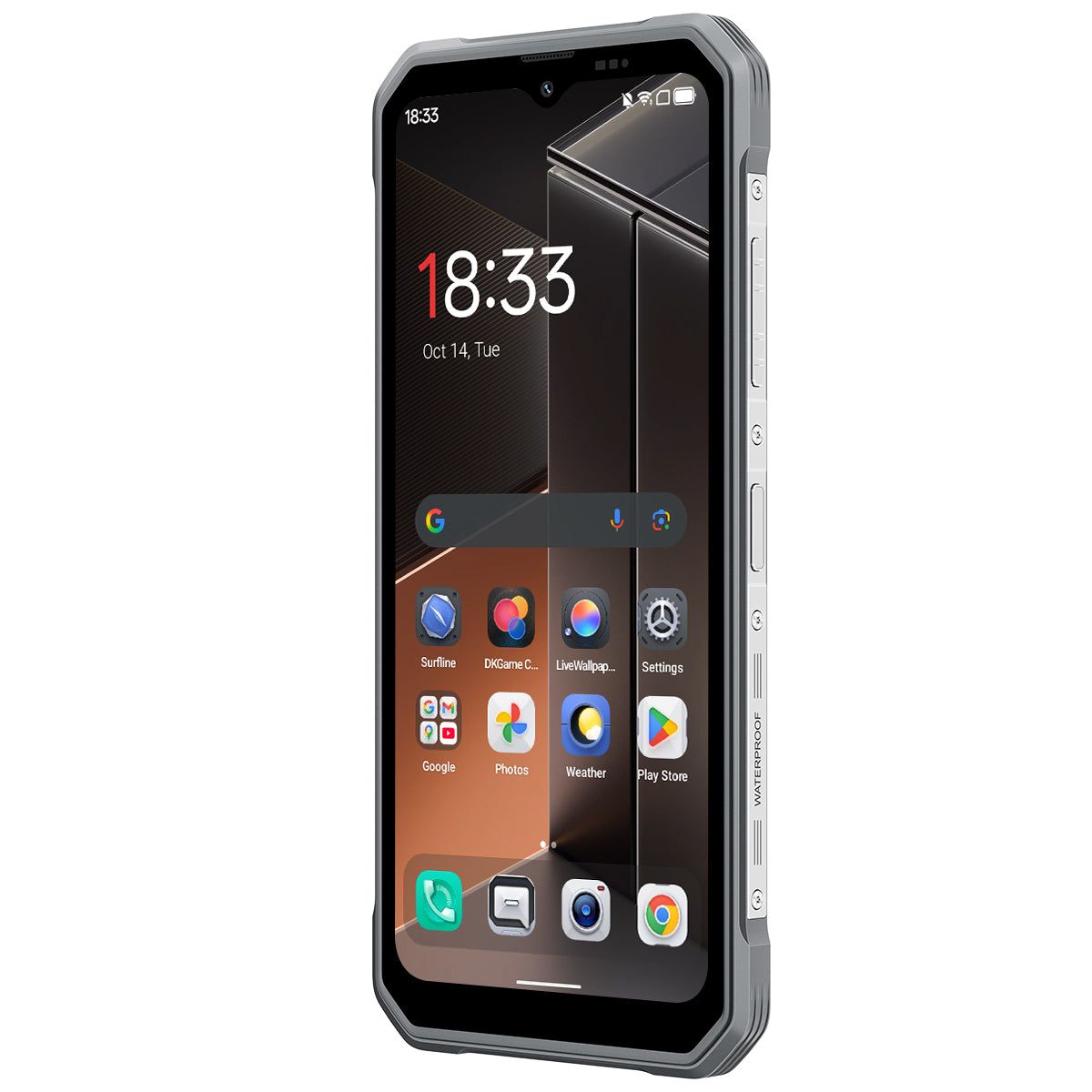 Blackview FORT 100 Téléphone robuste 4G ultra-fin 6,56 pouces MediaTek Helio G81 Octa-core 5000mAh Appareil photo 16MP+13MP