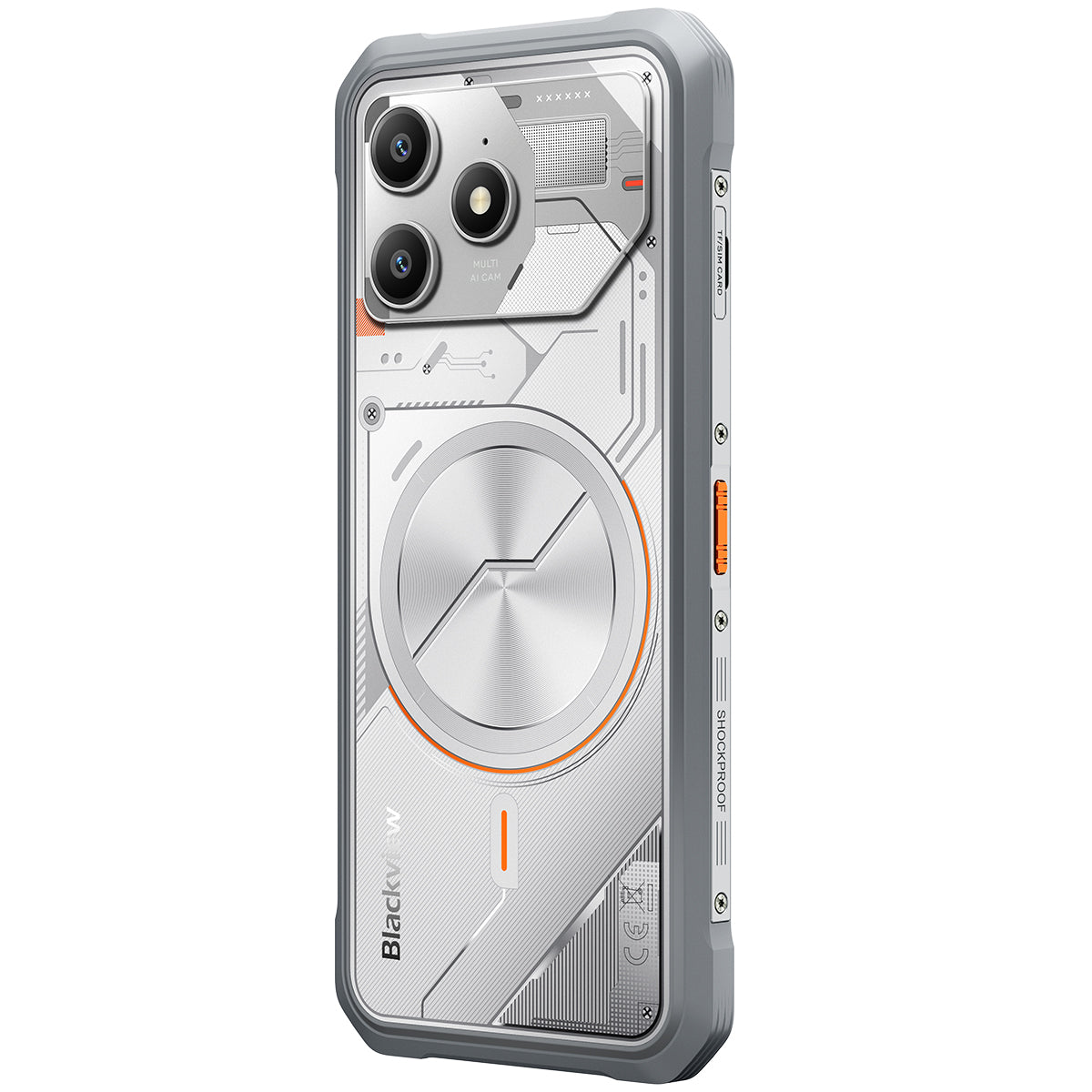 Blackview FORT 100 Téléphone robuste 4G ultra-fin 6,56 pouces MediaTek Helio G81 Octa-core 5000mAh Appareil photo 16MP+13MP