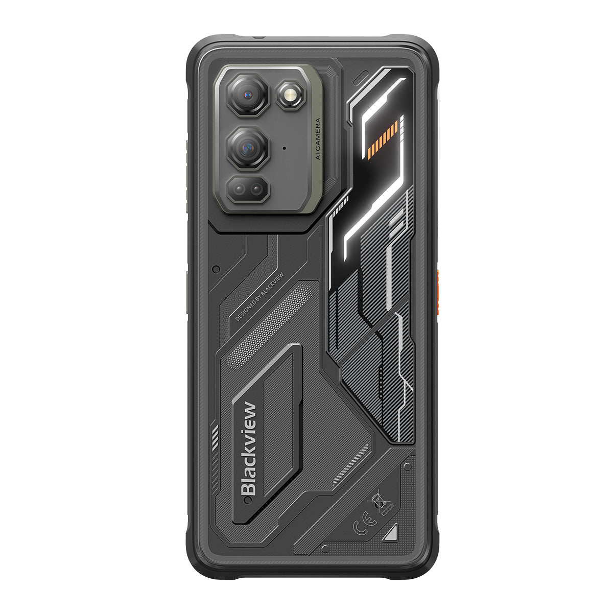 Blackview FORT 200 Slim & Wireless Charging 6.78-inch MediaTek Helio G100 Octa-core 5000mAh 108MP+13MP Night Vision Camera Rugged 4G Phone