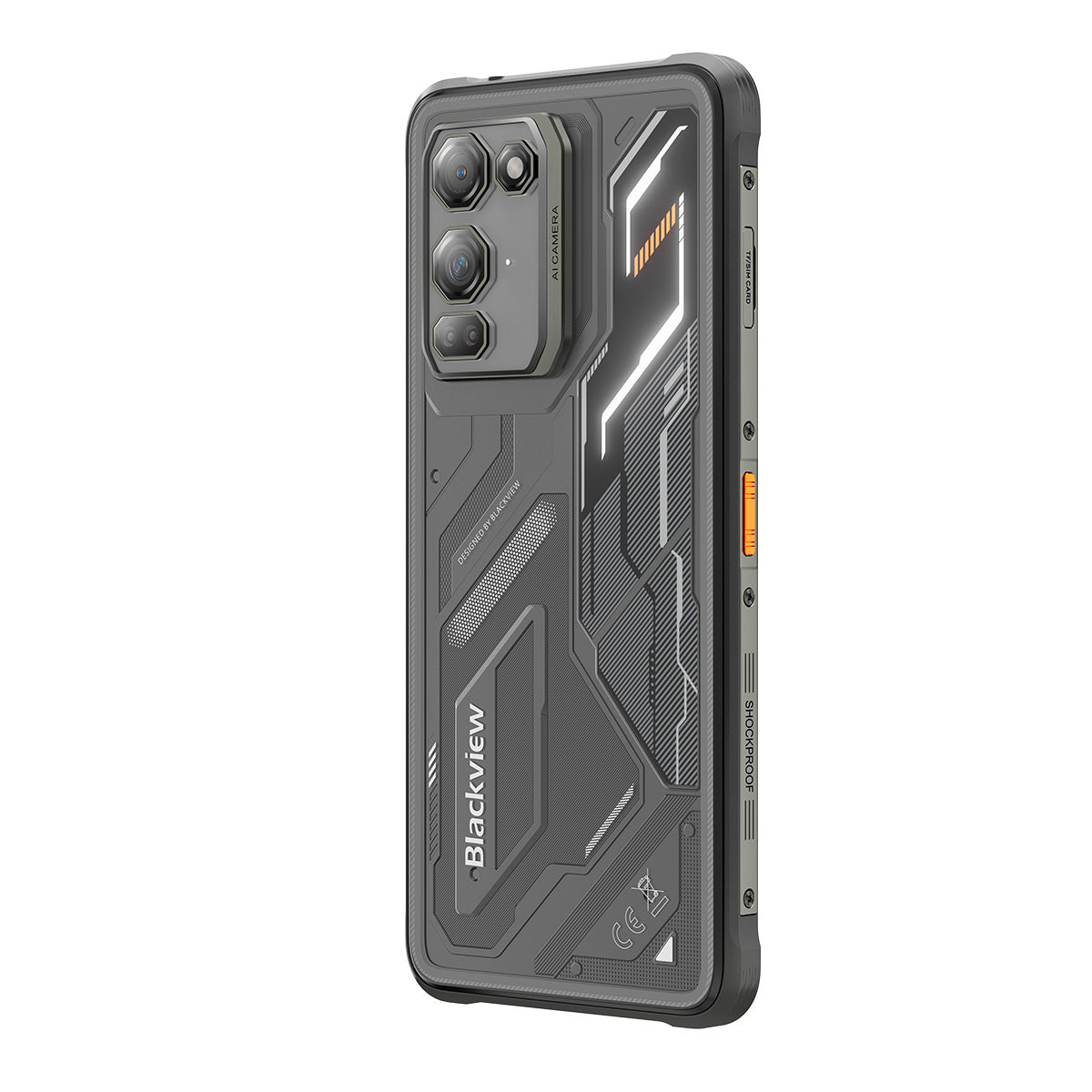Blackview FORT 200 Slim & Wireless Charging 6.78-inch MediaTek Helio G100 Octa-core 5000mAh 108MP+13MP Night Vision Camera Rugged 4G Phone