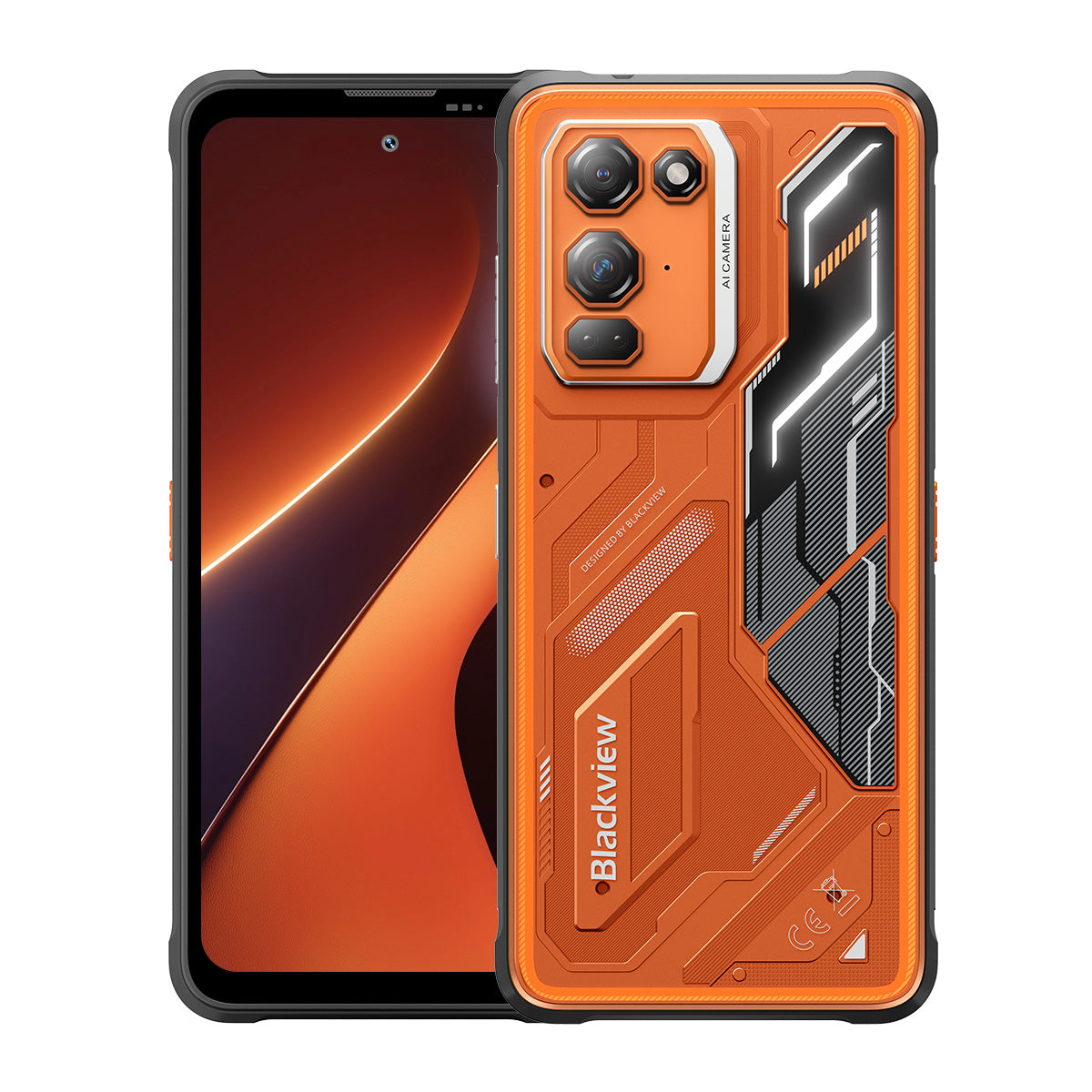 Blackview FORT 200 Slim & Wireless Charging 6.78-inch MediaTek Helio G100 Octa-core 5000mAh 108MP+13MP Night Vision Camera Rugged 4G Phone