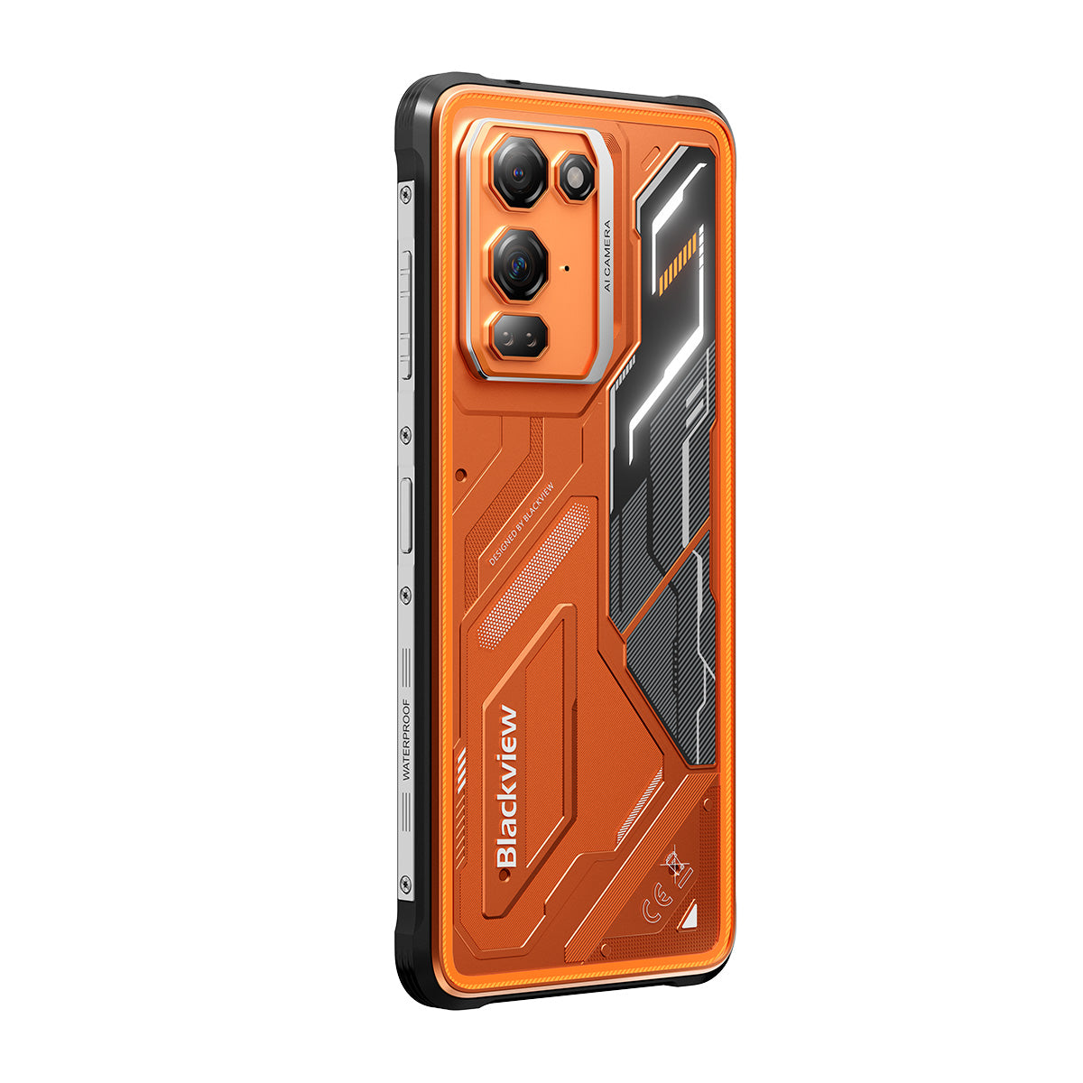 Blackview FORT 200 Slim & Wireless Charging 6.78-inch MediaTek Helio G100 Octa-core 5000mAh 108MP+13MP Night Vision Camera Rugged 4G Phone
