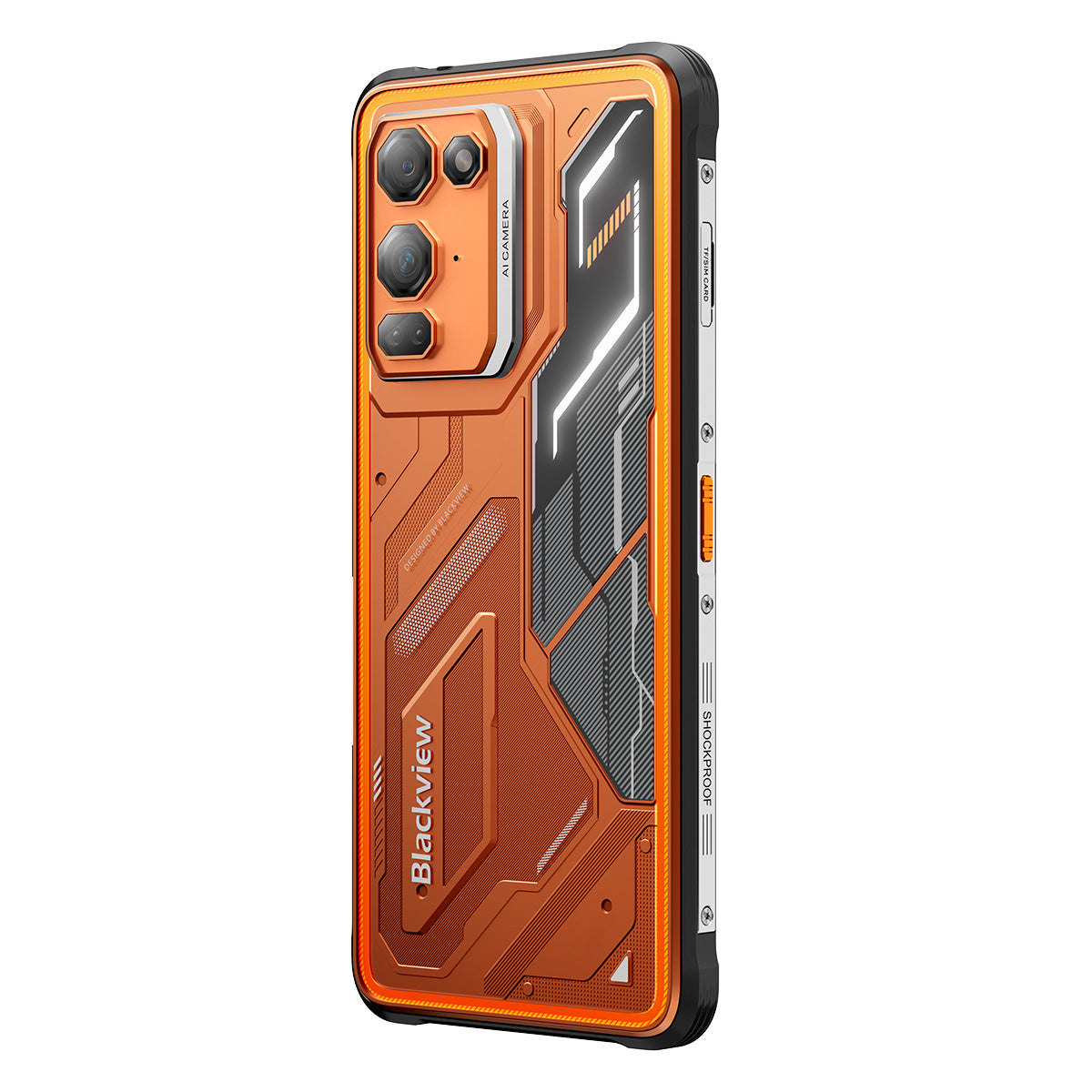 Blackview FORT 200 Slim & Wireless Charging 6.78-inch MediaTek Helio G100 Octa-core 5000mAh 108MP+13MP Night Vision Camera Rugged 4G Phone