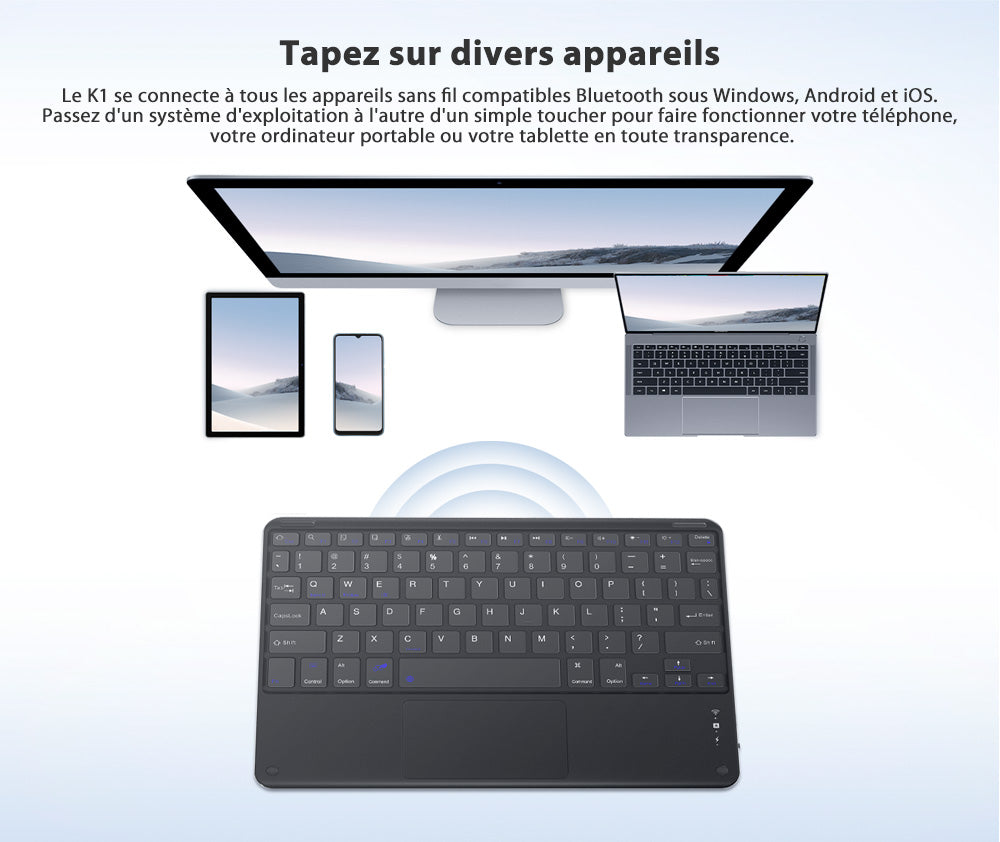 Clavier Bluetooth Blackview K1